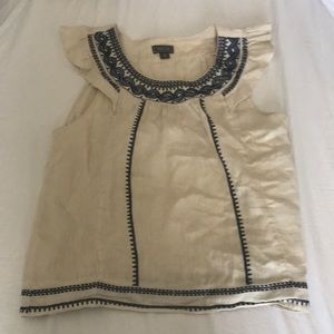 J. crew blouse 100% linen